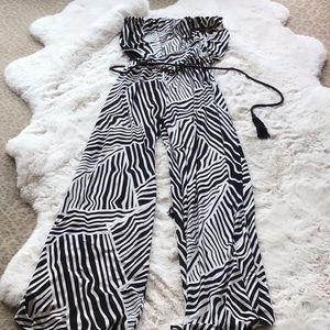 Jumpsuit - elastic top and waist - fit S/M